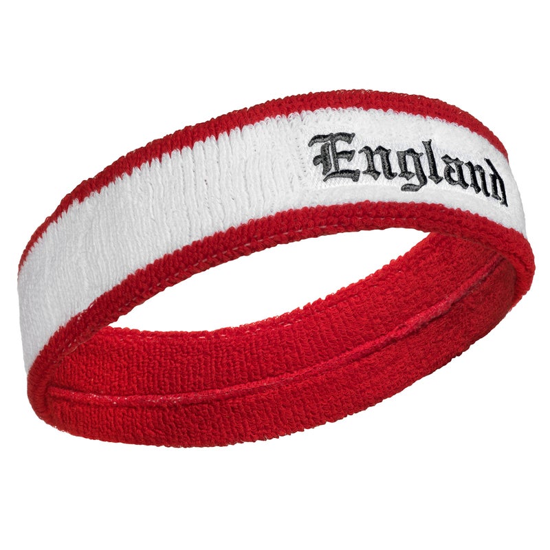 Suddora England Headband & Wristbands Set (Includes 2 Wrist & 1 Head Sweatband) - Image 2